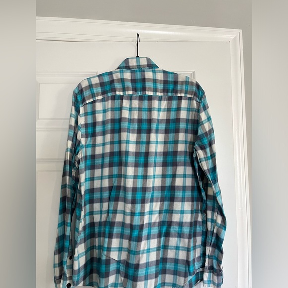 Men's American Eagle Blue Flannel Size Large - Picture 3 of 3